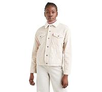 Levi's Veste de camionneur Sherpa Ex-Boyfriend pour femme, Ciment de galets, XS