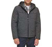 Levi's Veste en softshell à capuche pour homme avec deux poches, style camionneur, graphite, Large