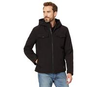 Levi's Veste isolée à capuche doublée Sherpa à deux poches pour homme, Black Tech, L