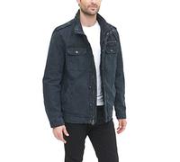 Levi's Veste militaire en coton délavé pour homme, bleu marine, Small