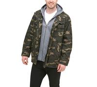 Levi's Veste militaire en coton délavé pour homme, Camouflage, XL