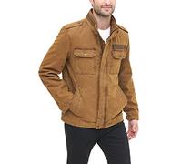 Levi's Veste militaire en coton délavé pour homme (tailles standard et grandes tailles), Rempli marron, 4X-Large Grand