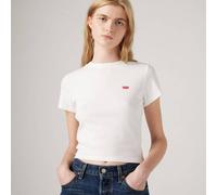 Levis Women's Essential Sporty White Crop Tops Blanc 8 (XS) Female