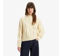 Levis Women's Isabel Cable Crew Neck Jumper Cygne blanc 8 (XS) Female