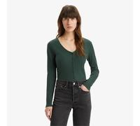 Levis Women's Muse Long-Sleeve Crop Top Python vert 14 (L) Female