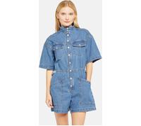 Levis Women's Short-Sleeve Surplus Playsuit Blague bleue 12 (M) Female