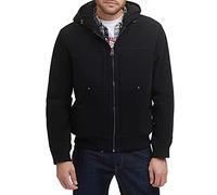 Levi's Workwear Cotton Canvas Hooded Bomber Jacket (Regular & Big & Tall Sizes) Veste en Jean, Noir, Medium Homme
