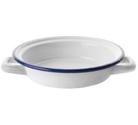 Levitantes Assiette à œufs émaillée 16 cm, Couleur Blanche, idéale pour Servir, présenter ou décorer des Tables.