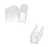 Levitantes Bouchons et agrafes - Pack d'accessoires pour bandes opales néon, idéales pour le montage et la fixation, compatibles avec les profilés LED