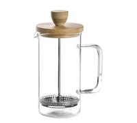 Levitantes Cafetière française à piston pour 3 tasses, avec manche en bambou, idéale pour préparer du café et profiter de son goût.