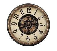 Levitantes Horloge Murale avec Engrenages de Couleur Or et Noir, Dimensions 83 x 83 x 10 cm, idéale pour la décoration et l'organisation du Temps.