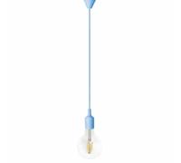 levitantes Kit de suspension en silicone E27, couleur bleue, compatible avec les ampoules standard, idéal pour les installations décoratives et les environnements modernes.