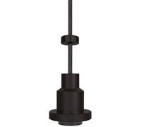 levitantes Lampe à suspension Pendulum noire avec lumière LED, design moderne, adaptée pour éclairer les salles à manger et les salles à manger.