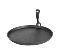 Levitantes Plat en fonte de 26 cm avec pince, idéal pour cuire à feu lent et conserver la chaleur dans les rôtis et les ragoûts.