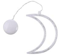 Levitantes Suspension en forme de lune, à piles, avec ventouse, blanc chaud, idéale pour la décoration et l'ambiance d'intérieur