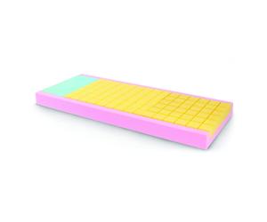 Levitas Matelas anti-escarres à drains différenciés H14cm classe 1 IM Bleu/Jaune