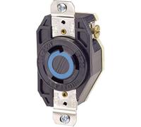 Leviton 2620 30 A, 250 V, récepteur de verrouillage de montage encastré, qualité industrielle, sol V-0-Max, noir Leviton