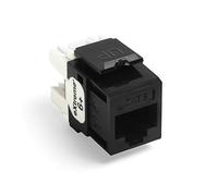 Leviton 61110-RE6 Extreme 6+ QuickPort Connector, CAT 6, noir