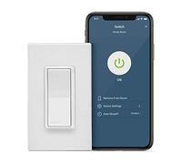 Leviton D215S-1BW Decora Smart Wi-Fi, pas besoin de hub (2e génération) 15 A Interrupteur