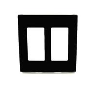 Leviton Decora Plus 80309-SE Plaque murale sans vis à clipser Noir