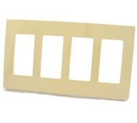 Leviton Decora Plus 80312-SI Plaque Prise Electrique Support Mural Sans Vis à Clipser Ivoire