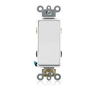 Leviton Decora Plus Interrupteur silencieux à bascule 4 voies CA 5624-2 W 20 A 120/277 V Blanc