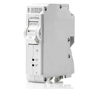 Leviton LB115-DFT 15 A, 1-Pole Plug-on AFCI/GFCI Branch Circuit Breaker, 120 VAC, blanc