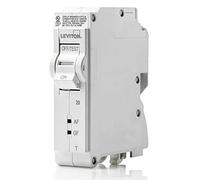 Leviton LB120-DFT Disjoncteur à branchement 1 pôle AFCI/GFCI 20 A 1 pôle enfichable Blanc