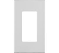 Leviton - Plaque murale de fixation sans vis avec 1 interrupteur blanc