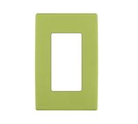 Leviton Renu One-Gang Screwless Snap-On Wallplate, REWP1-GS, Granny Smith Apple
