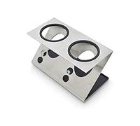 Levivo Porte-bouteille égouttoir pour bouteille verre & PET pour machine à eau gazeuse, avec bac de récupération, haute qualité, design en Z malin, variantes 2 bouteilles