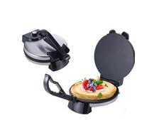 Levkitch Crêpière électrique Antiadhésive Double Face Plaque Chauffante avec poignée Machine à Roti Portable pour crêpes, burritos, pancakes et taccos diamètre 32 cm