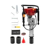 Levkitch Enfonce Pieux pour Panneaux T Post 2 temps 52cc Piquet de clôture avec 2 Diamètre du Pieu 55mm et 70mm Pilon à Poteau Moteur Essence 1900W