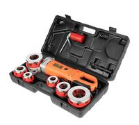 Levkitch Machine à Fileter Portable Fileteuse de Tuyau Électrique avec étui de Transport 6 matrices 1/2 ", 3/4", 1 ", 1-1/4", 1-1/2 "et 2" Filière pour Tuyau électrique Portatif