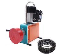 Levkitch Machine de nettoyage de canalisations électrique, machine de nettoyage de canalisations, déboucheur de canalisations, 12 m, pour tuyaux de Ø 20 à 150 mm