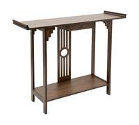 Levkitch Table console de 102 cm de long avec espace de rangement, table d'entrée à 2 étages, table de couloir étroite pour salon, entrée, couloir