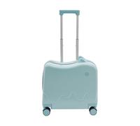 Levkitch Valise pour enfant de 45,5 x 23 x 43,5 cm - Valise rigide - 37 l - Bagage de voyage rigide - 45,5 x 23 x 43,5 cm - Avec verrouillage par mot de passe et timon réglable en hauteur, bleu ciel