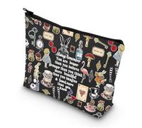 LEVLO Alice Movie Cosmetic Bag pour Fans de Contes de Fées - Cadeau Alice - Vous Êtes Plus Brave, Plus Forte, Plus Intelligente que Vous Ne le Pensez - Merchandise