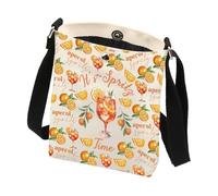 LEVLO Aperol Spritz Sac à bandoulière Aperol Spritz Cadeau de demoiselle d'honneur Serviette Italienne Bachelorette Cocktail Sac à main Sac à bandoulière, Spritz Time Cb2, large