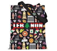 LEVLO Liban Sac fourre-tout souvenir de voyage Liban Cadeau de voyage en République du Liban Sac à bandoulière Marchandises de vacances, Liban Bt, Medium