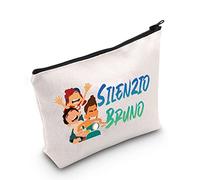 LEVLO Luca Trousse de maquillage Luca pour fans de Luca, cadeau Silenzio Bruno, pochette de maquillage avec fermeture éclair pour femmes et filles, Silenzio Bruno