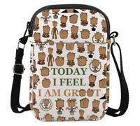 LEVLO Sac à bandoulière Flora Colossus - Cadeau inspiré des amoureux de dessin animé Today I Feel I Am Flora Colossus, Sac Groot C