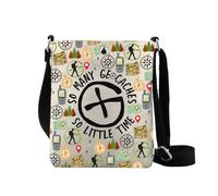 LEVLO Sac à bandoulière pour amateurs de géocaching - Cadeau de chasse au trésor - Cadeau inspiré du géocacheur, Rather Be Ge Cb2, large