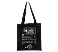 LEVLO Sac fourre-tout Agatha Novels - Cadeau inspiré de l'histoire de détective pour les fans, Mon Dieu Tote Ku, 13.77 inch * 14.96 inch