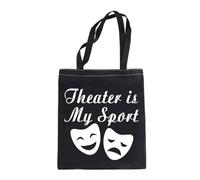 LEVLO Sacs de théâtre inspirés par l'acteur Theater Is My Sport Sacs fourre-tout pour actrice, acteur, directeur, Le théâtre est mon sport, 35cm ( 13.78 inch ) * 38 cm ( 14.96 inch)