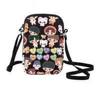 LEVLO SKZ Sac à bandoulière SKZOO K-POP pour les fans de K-POP, Skz C Noir, Medium