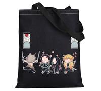 Levlo Tanjirou Ascension Trousse à maquillage avec fermeture éclair Motif écossais Rouge, Tanjiro Bt, 23 cm (L) x 17 cm (W) x 0.4 cm (H), Trousse de maquillage