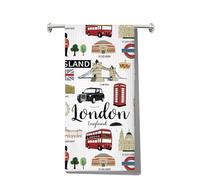 LEVLO Torchon de cuisine Londres - Cadeau souvenir de voyage en Angleterre - Torchons à vaisselle pour vacances au Royaume-Uni