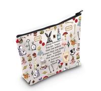 LEVLO Trousse à maquillage Alice Movie Fairy Tale Cadeau pour fans d'Alice You Are Braver Stronger Smarter Than You Think Merch, Always Alis Sac, Trousse de maquillage