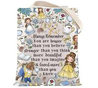 LEVLO Trousse à maquillage avec fermeture éclair « You Are Braver Stronger Smarter Than You Think », Sac fourre-tout noir beauté